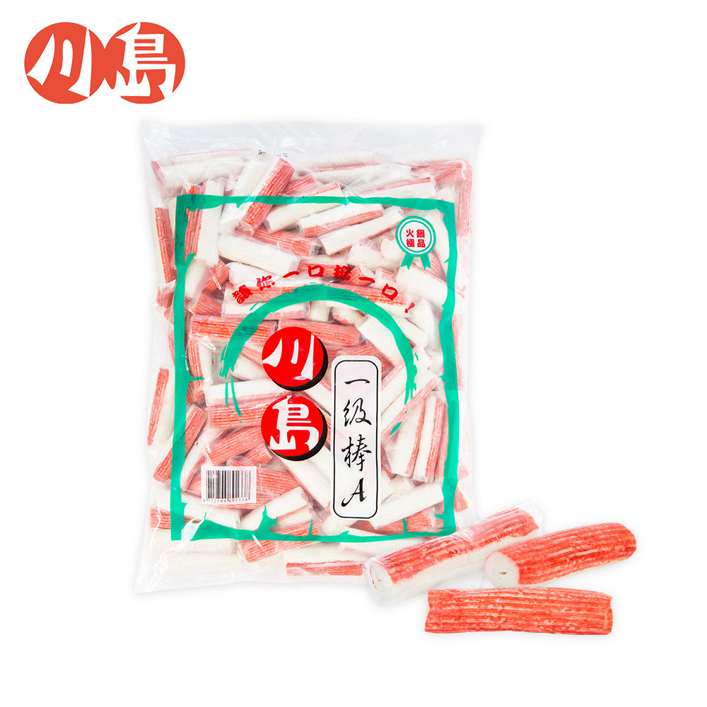 蟳味棒(一級棒A) Crab Stick(Ichiban A) - 隆盛食品,川島火鍋料,Lung Sheng Foods,批發,採購,進貨,火鍋,火鍋料,冷凍火鍋料,日式火鍋料,素食火鍋料,魚漿製品,冬天,麻辣鍋,麻辣燙,滷味,鴛鴦鍋