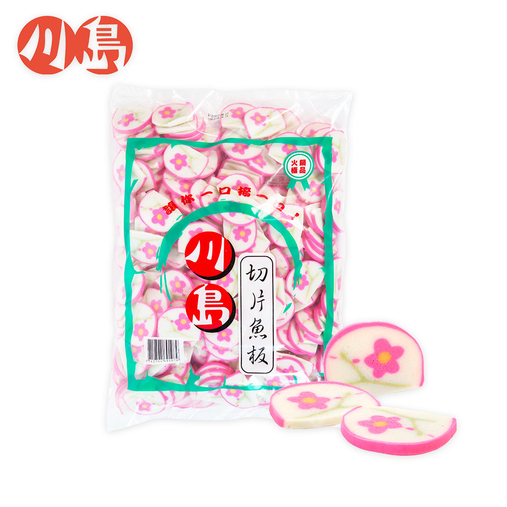 Sliced Kamaboko(Plum flower) -  隆盛食品,川島火鍋料,Lung Sheng Foods,批發,採購,進貨,火鍋,火鍋料,冷凍火鍋料,日式火鍋料,素食火鍋料,魚漿製品,冬天,麻辣鍋,麻辣燙,滷味,鴛鴦鍋,hot pot restau