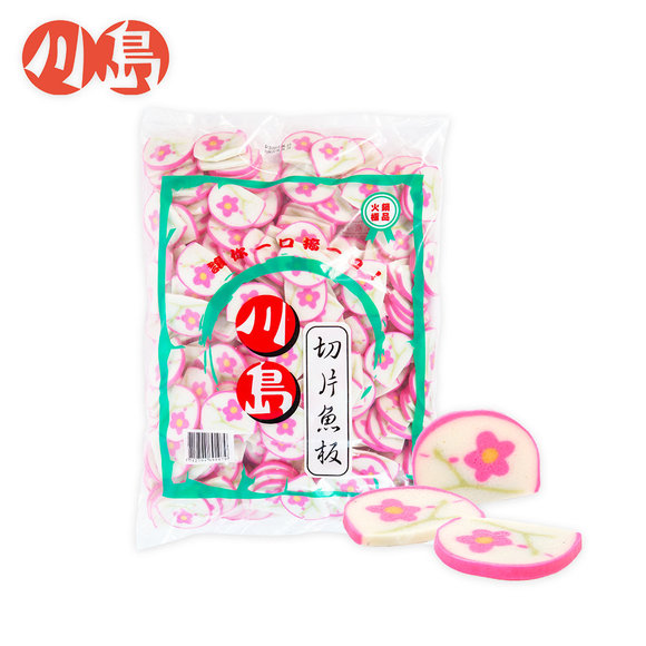 切片魚板 Sliced Kamaboko(Plum flower) - 隆盛食品,川島火鍋料,Lung Sheng Foods,批發,採購,進貨,火鍋,火鍋料,冷凍火鍋料,日式火鍋料,素食火鍋料,魚漿製品,冬天,麻辣鍋,麻辣燙,滷味,鴛鴦鍋
